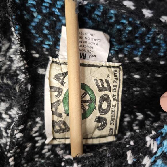 Baja Joe Striped Pullover Hoodie - Casual &‎ Cozy Sweater - Picture 3 of 3